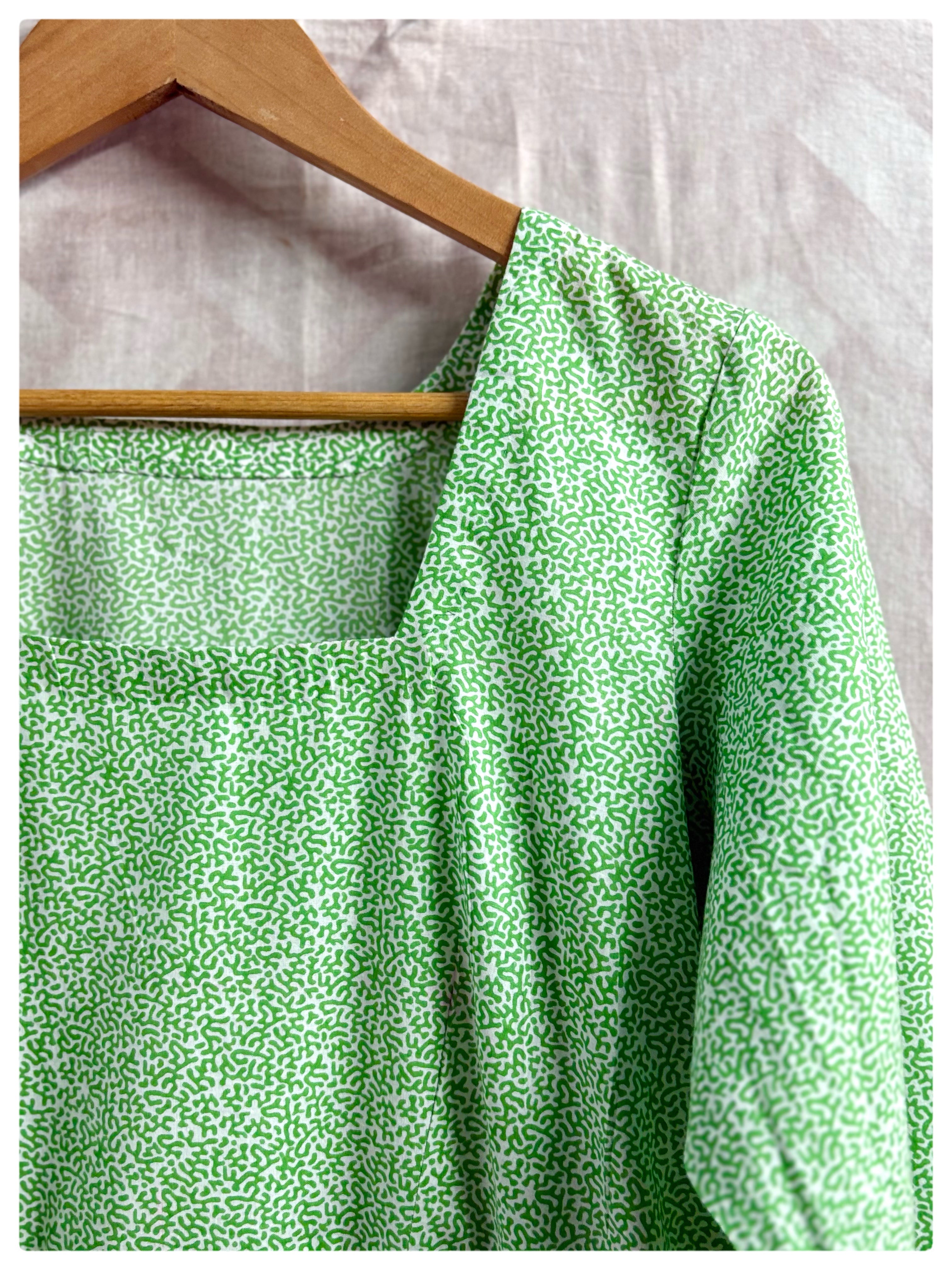 Abstract Blockprint Dress