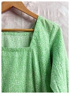 Abstract Blockprint Dress