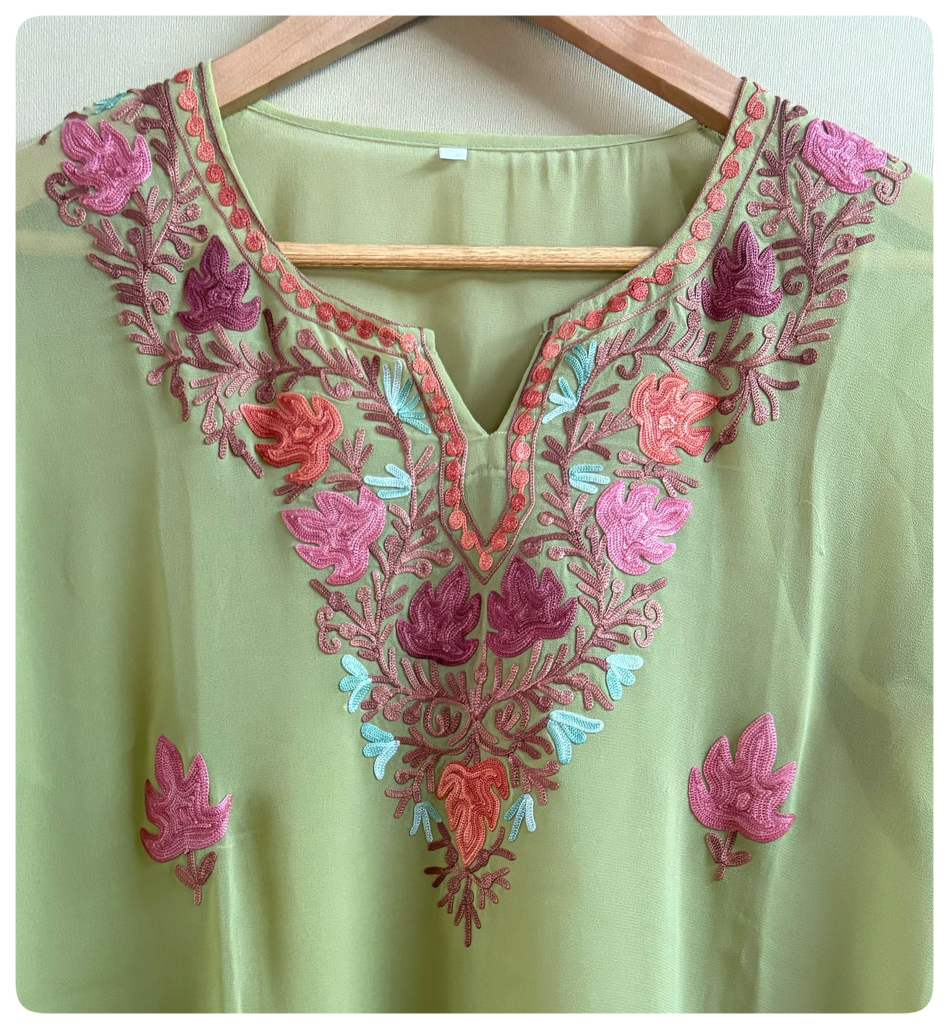 Pistachio green kurta