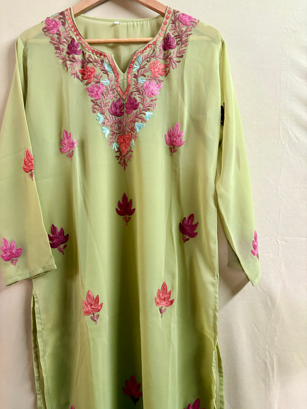 Pistachio green kurta