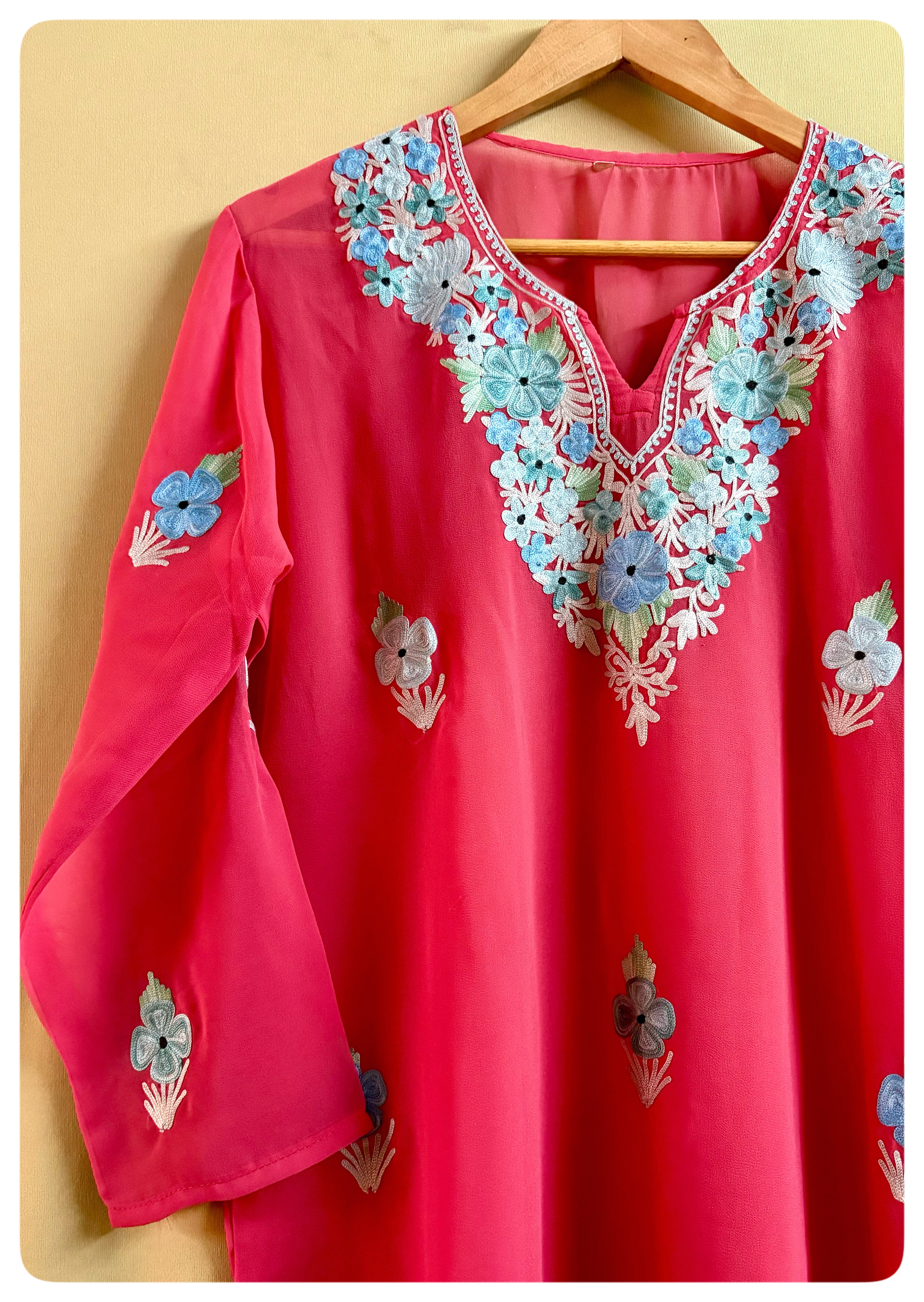 Coral Pink Kurti